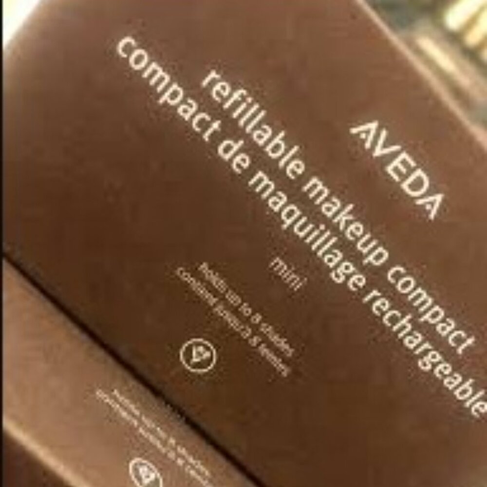 AVEDA Environmental Compacts - Mini Refillable Magnetic Make-Up Compact Case - Picture 3 of 10